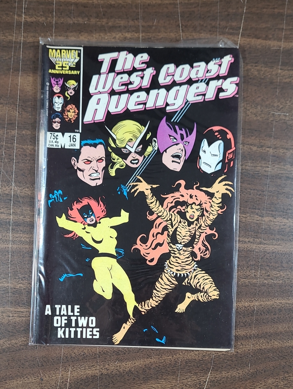 Marvel The West Coast Avengers Cover Book #16 January 1986 Bagged
